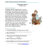 Reading Worksheets  First Grade Reading Worksheets Intended For 1St Grade Reading Worksheets Pdf