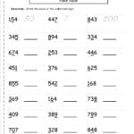 Second Grade Place Value Worksheets Within Common Core Math Grade 3 Worksheets