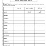 Second Grade Prefixes Worksheets With Regard To Root Words Worksheet