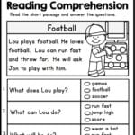 Simple Literacy Worksheets Ng Comprehension For Kindergarten As Well As 1St Grade Reading Worksheets Pdf