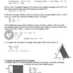 Solutions Key Or Finding Area Of Shaded Region Worksheet