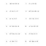 Solving Quadratic Equations For X With 'a' Coefficients Regarding Using The Quadratic Formula Worksheet Answers With Work