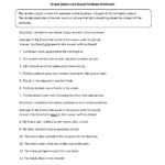 Subject And Predicate Worksheets  Simple Subject And Simple Pertaining To Simple Subject And Predicate Worksheets
