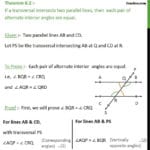 Theorem 62  Class 9  Alternate Interior Angles Are Equal Regarding Geometry Parallel Lines And Transversals Worksheet Answers