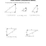 Vectors Worksheet 3 Vector Addition Computational Method  Or Vector Worksheet Physics
