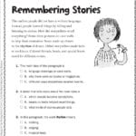 Worksheet Ideas  Grade Reading Passages Memarchoapraga As Well As Free Printable Reading Comprehension Worksheets For Kindergarten
