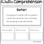Worksheet Preposition Practice 1St Grade Reading Inside Free Printable Reading Comprehension Worksheets For Kindergarten