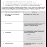 Worksheet Scaffold For Experiment Design Used For The As Well As Science Experiment Worksheet
