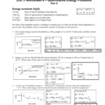 Ws 4 Quantitative Energy 2 Key Or Unit 3 Worksheet 5 Quantitative Energy Problems Answers